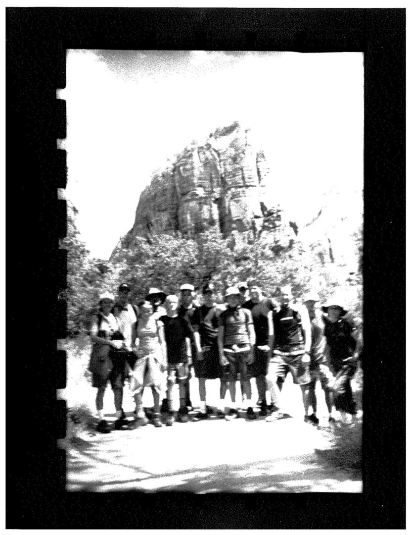 A group of people standing next to each other.