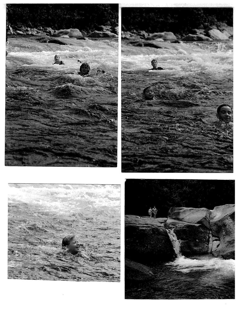 A series of photographs showing the same scene in different places.